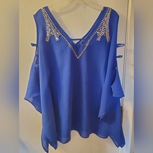 Venus blue blouse